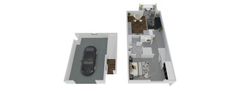 1 Bedroom / 1 Bathroom Townhome