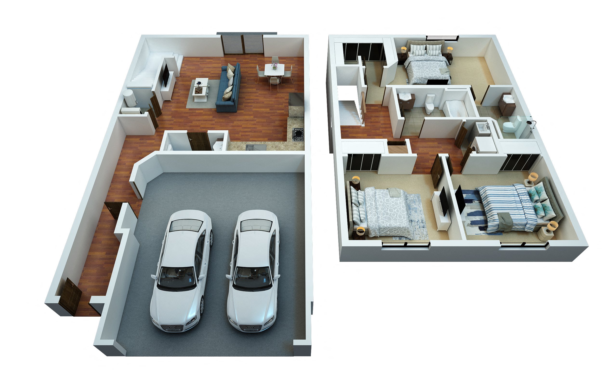 3 Bedrooms 2.5 Bathrooms Townhome