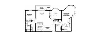2 Bedrooms / 2 Bathrooms /w Den