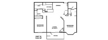 2 Bedrooms / 2 Bathrooms