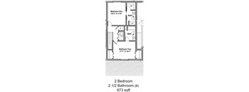 2 Bedrooms 2.5 Bathrooms