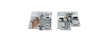 2 Bedrooms / 1 1/2 Bathrooms Townhome