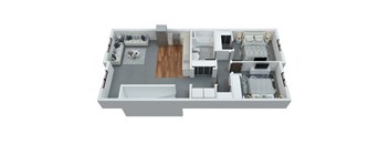 2 Bedrooms / 1 Bathroom