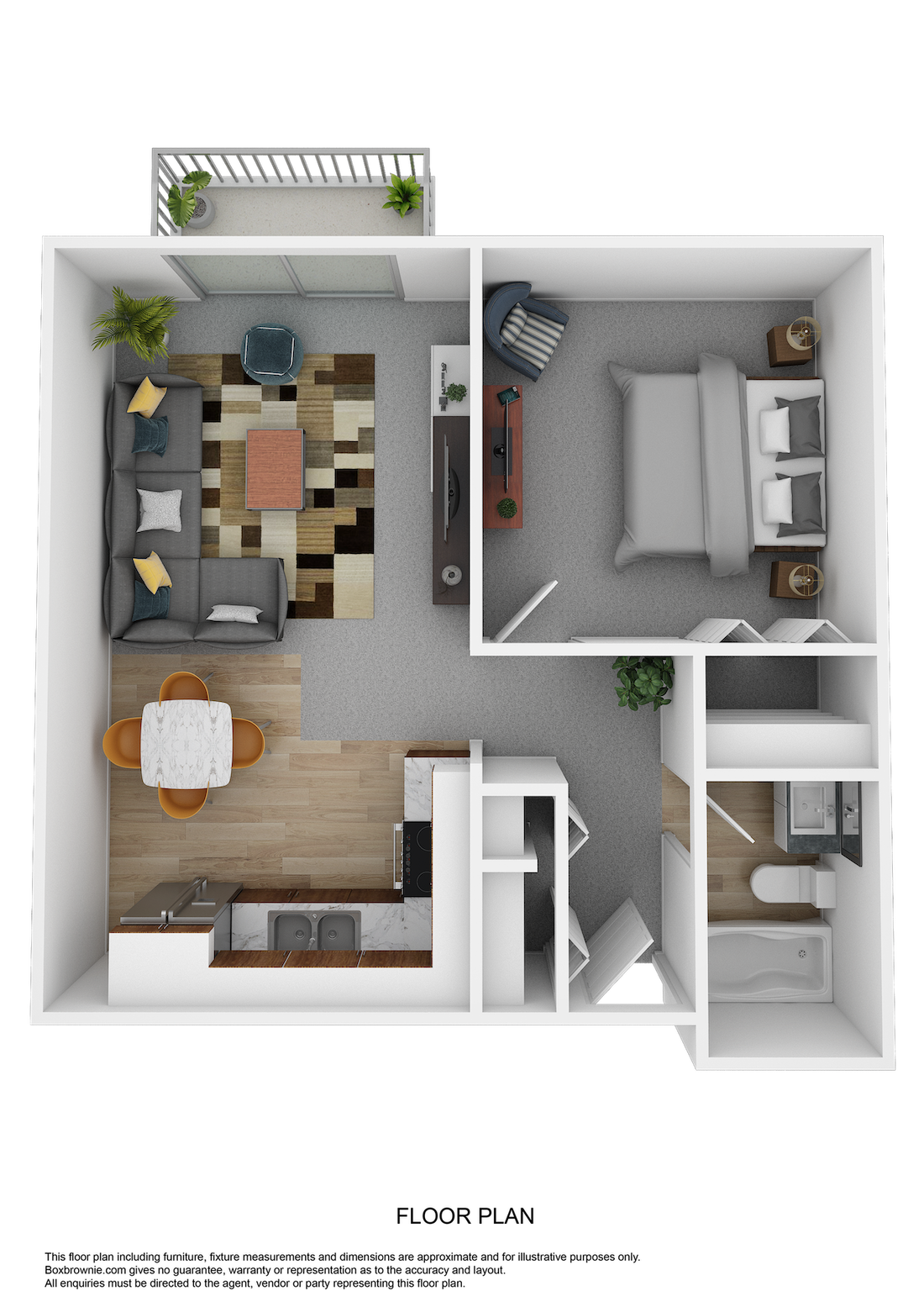 1 Bedroom / 1 Bathroom