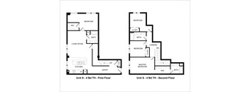 4 Bedrooms / 2 Bathrooms Townhome