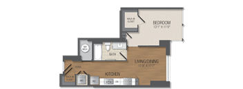 A1 Floor Plan at The Acadia at Metropolitan Park, Arlington, VA