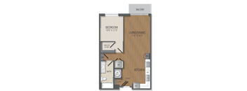 A2B Floor Plan at The Acadia at Metropolitan Park, Virginia