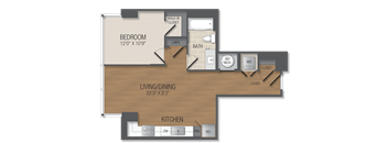 A3 Floor Plan at The Acadia at Metropolitan Park, Arlington, VA