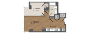 A4A Floor Plan at The Acadia at Metropolitan Park, Arlington, Virginia