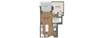 A5 Floor Plan at The Acadia at Metropolitan Park, Arlington