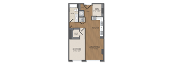 AD1 Floor Plan at The Acadia at Metropolitan Park, Arlington, Virginia
