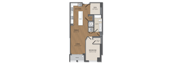 AD2 Floor Plan at The Acadia at Metropolitan Park, Arlington