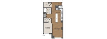 AD3 Floor Plan at The Acadia at Metropolitan Park, Virginia
