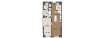 AD5 Floor Plan at The Acadia at Metropolitan Park, Arlington, VA, 22202