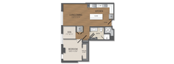 AD8 Floor Plan at The Acadia at Metropolitan Park, Arlington
