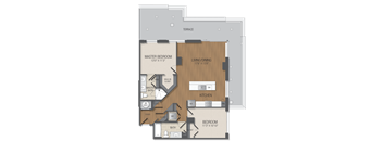 B9 Floor Plan at The Acadia at Metropolitan Park, Virginia, 22202