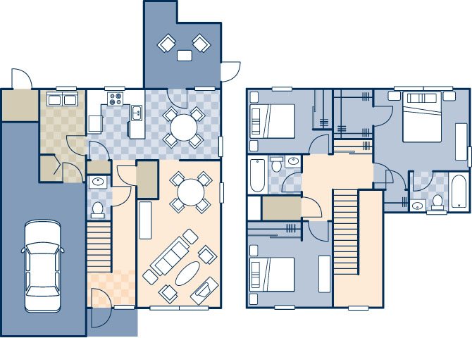 Saguaro Manor MilCon 1723 Floor Plan 11