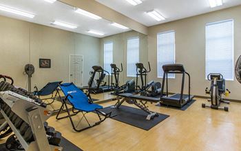 Community center with fitness room