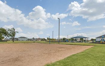 Sand volleyball court