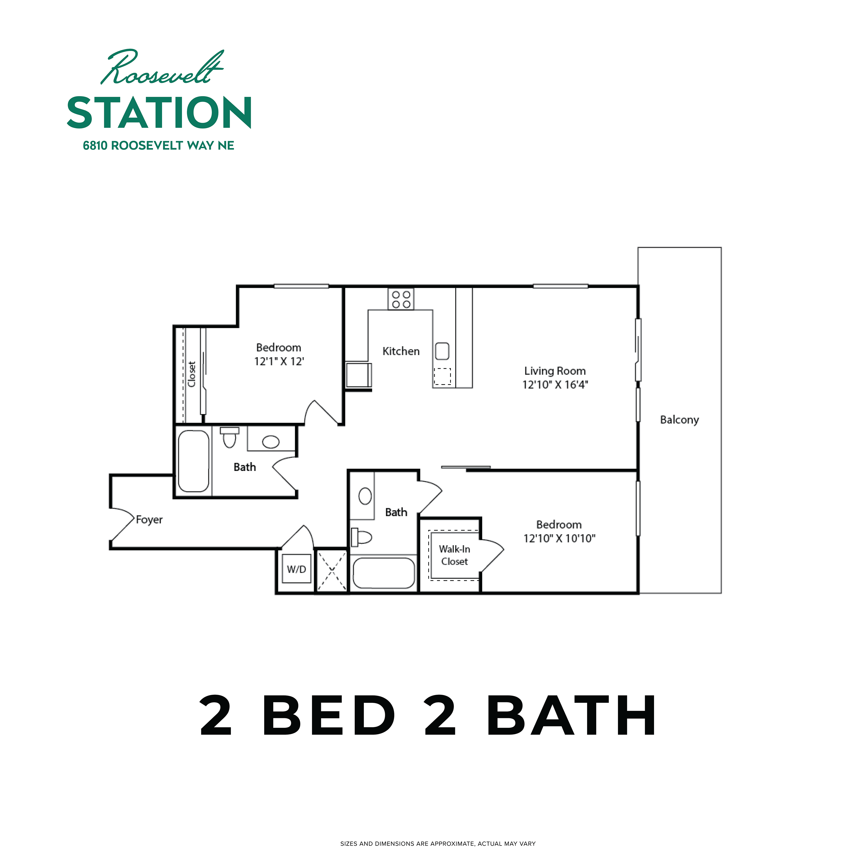2 Bed 2 Bath