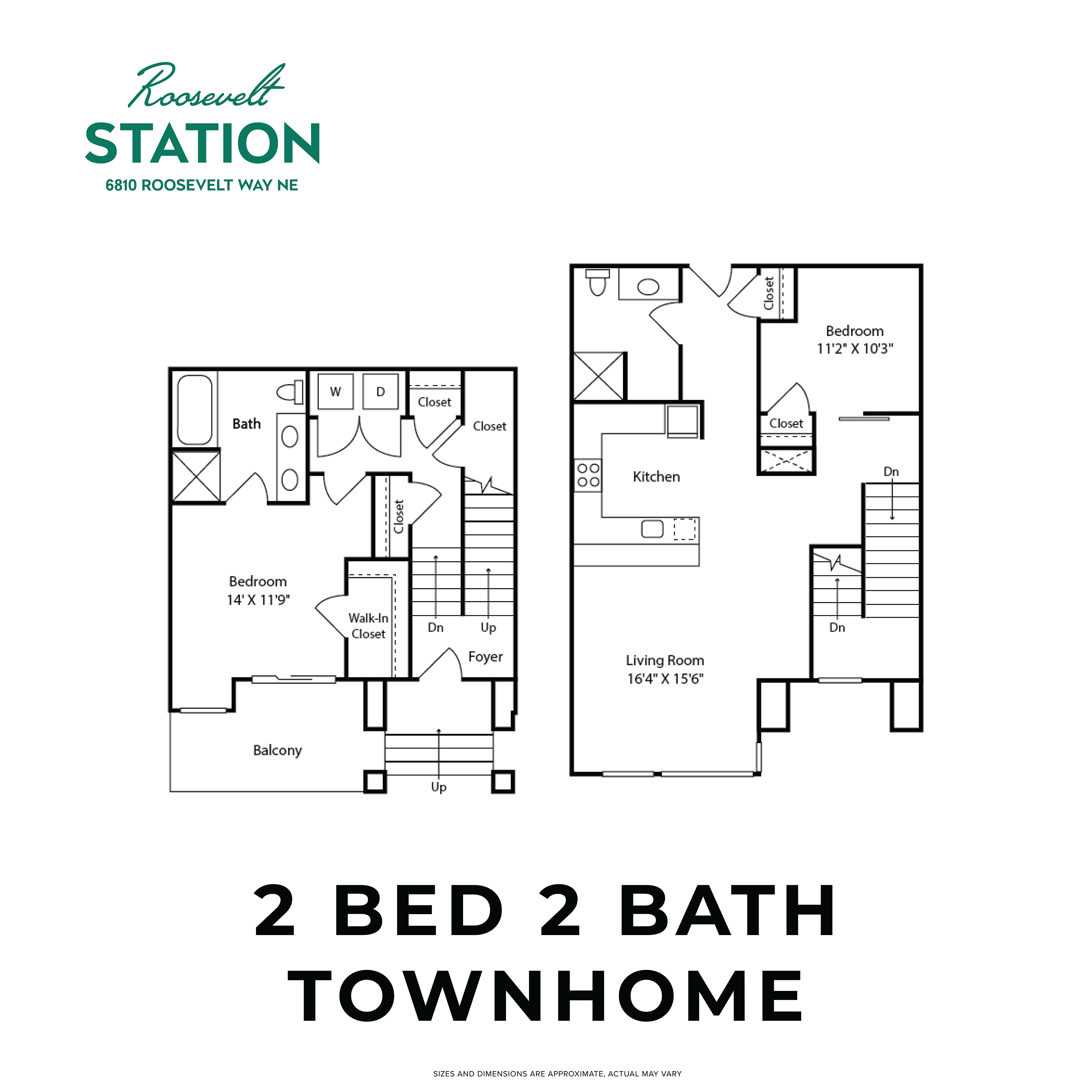 Townhouse 2 Bed 2 Bath