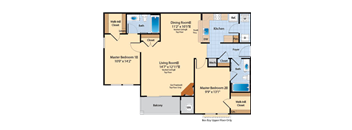 B3 Floor Plan at The Fields of Chantilly, Virginia, 20151