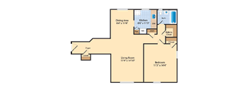 A3 Floor Plan at The Fields of Silver Spring, Maryland
