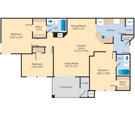 C1 Floor Plan at The Fields of Manassas, Virginia