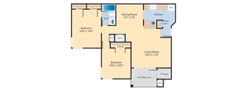 B1 Floor Plan at The Fields of Manassas, Manassas, VA, 20109