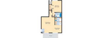 A1 Floor Plan at The Fields of Alexandria, Alexandria, VA