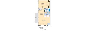A2 Floor Plan at The Fields of Alexandria, Alexandria, 22304