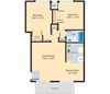 B5 Floor Plan B5 Floor Plan at The Fields of Alexandria, Alexandria, Virginia