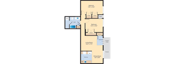 B2a Floor Plan at The Fields of Alexandria, Virginia, 22304