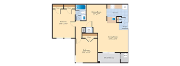B1 Floor Plan at The Fields at Merrifield, Virginia