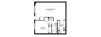 A1 - 1 Bed 1 Bath Apartment