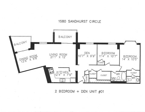 1580 & 1600 Sandhurst Circle 2-3 Beds Apartment for Rent - Photo Gallery 16