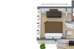 2 Bedroom 1 Bath Garden