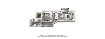 1 bed 1 bath floorplan T at Residences at Addison Clark, Illinois, 60613