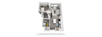 Studio 1 bath D at Residences at Addison Clark, Illinois