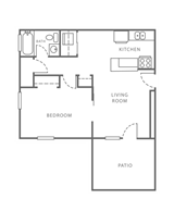 1-bedroom apartment at Fatherland Flats Apartments in Nashville