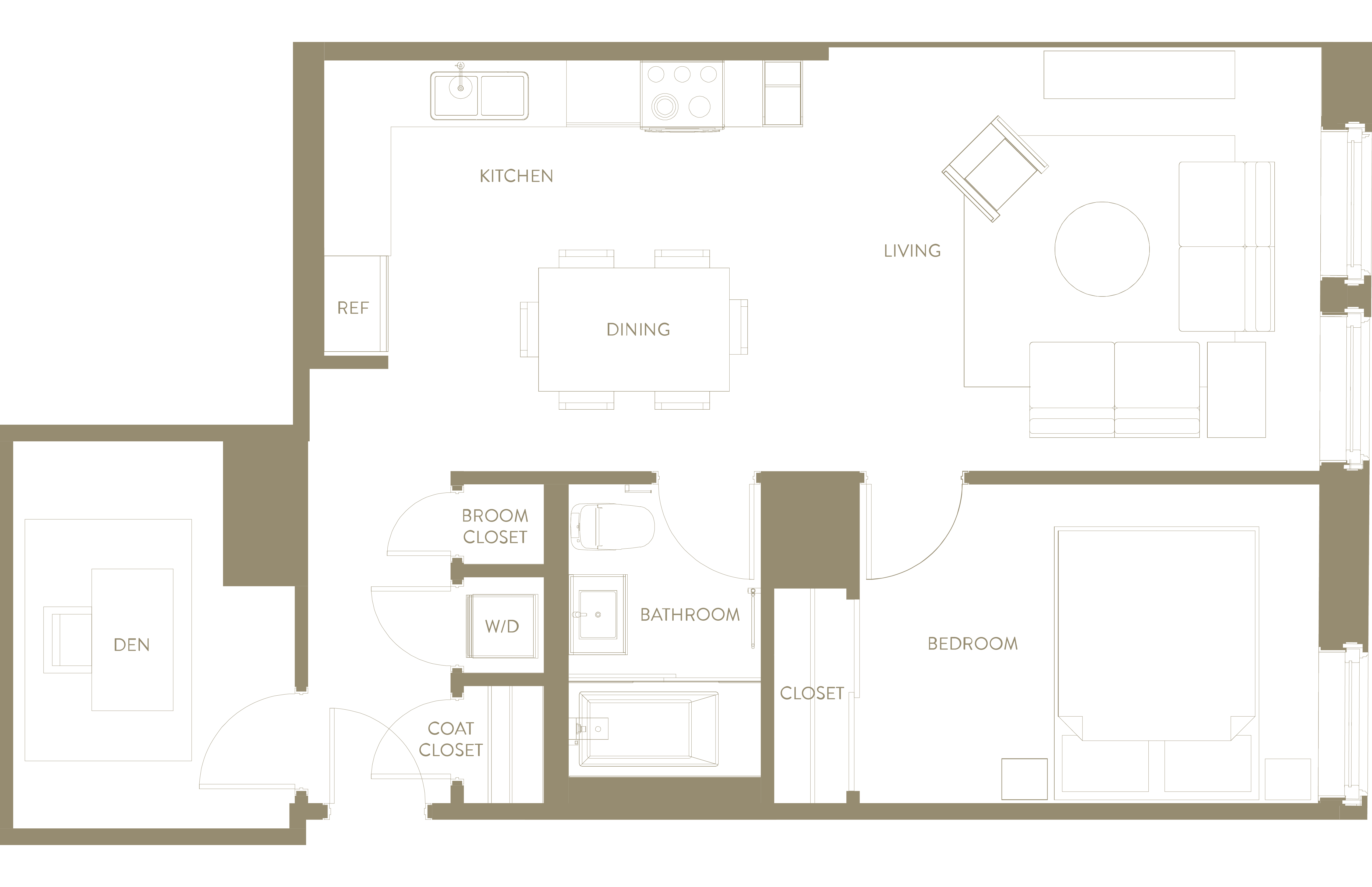 One Bedroom Den