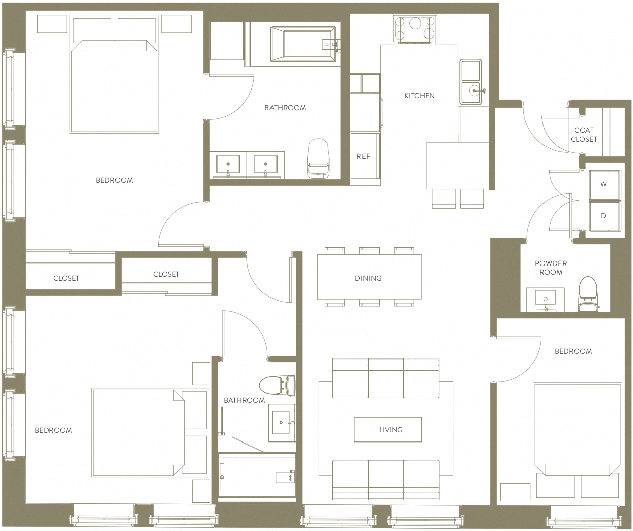 Three Bedroom A ADA