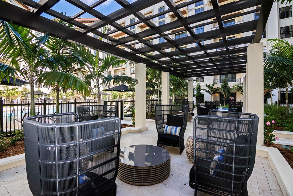 The 6600 Main pool deck and courtyard.