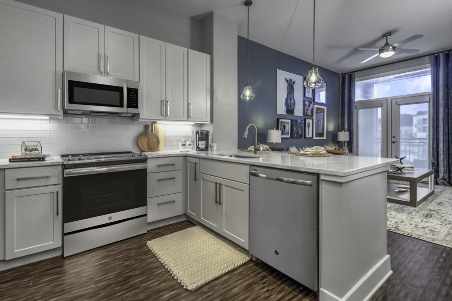 Mecklenburg County Apartments - The Links Rea Farms - stainless steel appliances
