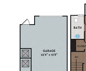 Torrey Pines I The Links Rea Farms - Charlotte, NC - Torrey Pines I townhome floor plan