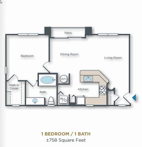 Vue Park West One Bedroom, One Bathroom Vue Park West one bedroom, one bathroom apartment with small patio