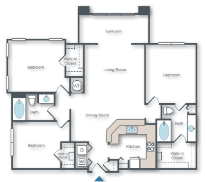 Yucca B 3 bed 2 bath with sunroom