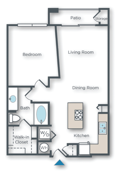 Agave A  1 bed 1 bath with patio