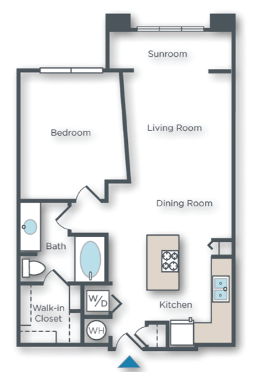 Agave B 1 bed 1 bath with sunroom