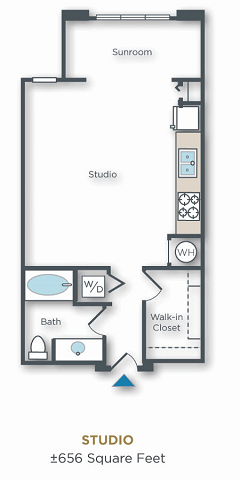 Vue Park West Studio Vue Park West Studio with sunroom
